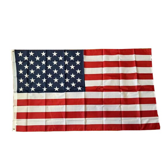 American USA Flag Banner Two Metal Grommets Indoor/Outdoor Deco 3x5 ft - Picture 1 of 4